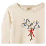 Nature Baby 6-12 Months to 5 Years Long Sleeve Cloud Tee - Bluebelle Natural