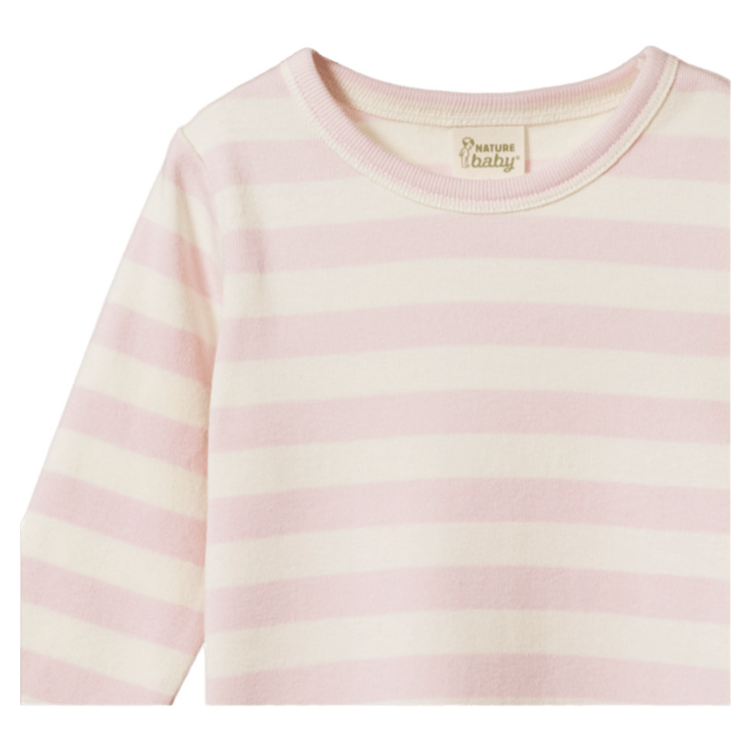 Nature Baby 6-12 Months to 5 Years Long Sleeve Cloud Tee - Candy Stripe