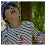 Nature Baby 6-12 Months to 5 Years Long Sleeve River Tee - Best Friend Stripe