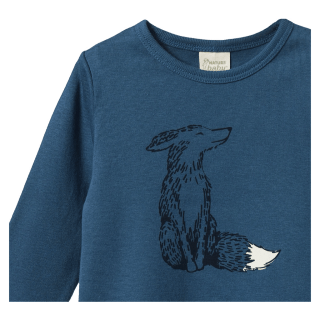 Nature Baby 6-12 Months to 5 Years Long Sleeve River Tee - Foxy Teal