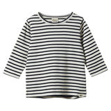 Nature Baby 6-12 Months to 5 Years Long Sleeve River Tee - Navy Sailor Stripe