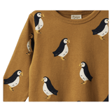 Nature Baby 6-12 Months to 5 Years Long Sleeve River Tee - Puffin Toffee