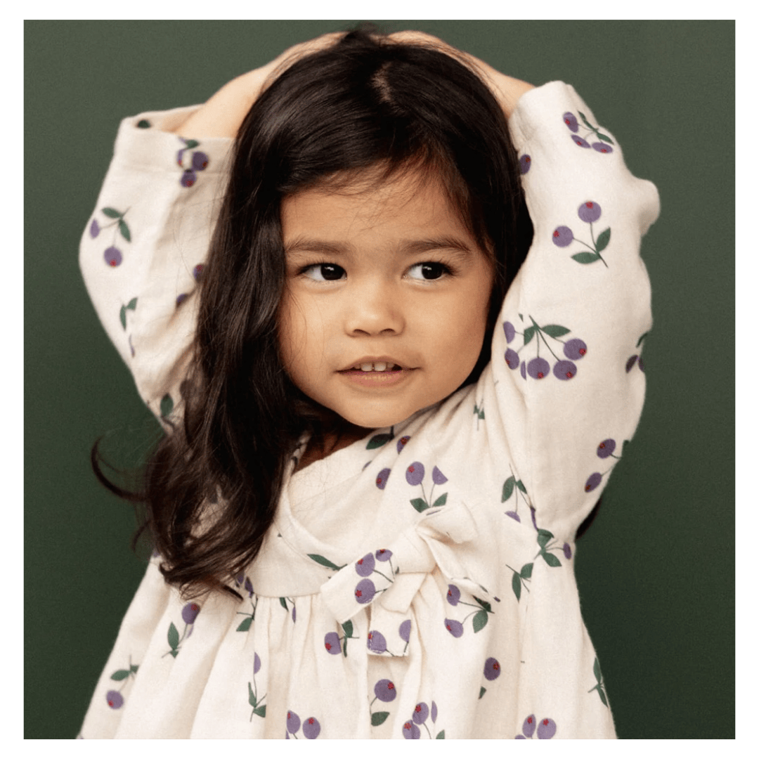 Nature Baby 6-12 Months to 5 Years Mabel Dress - Winter Berry Natural