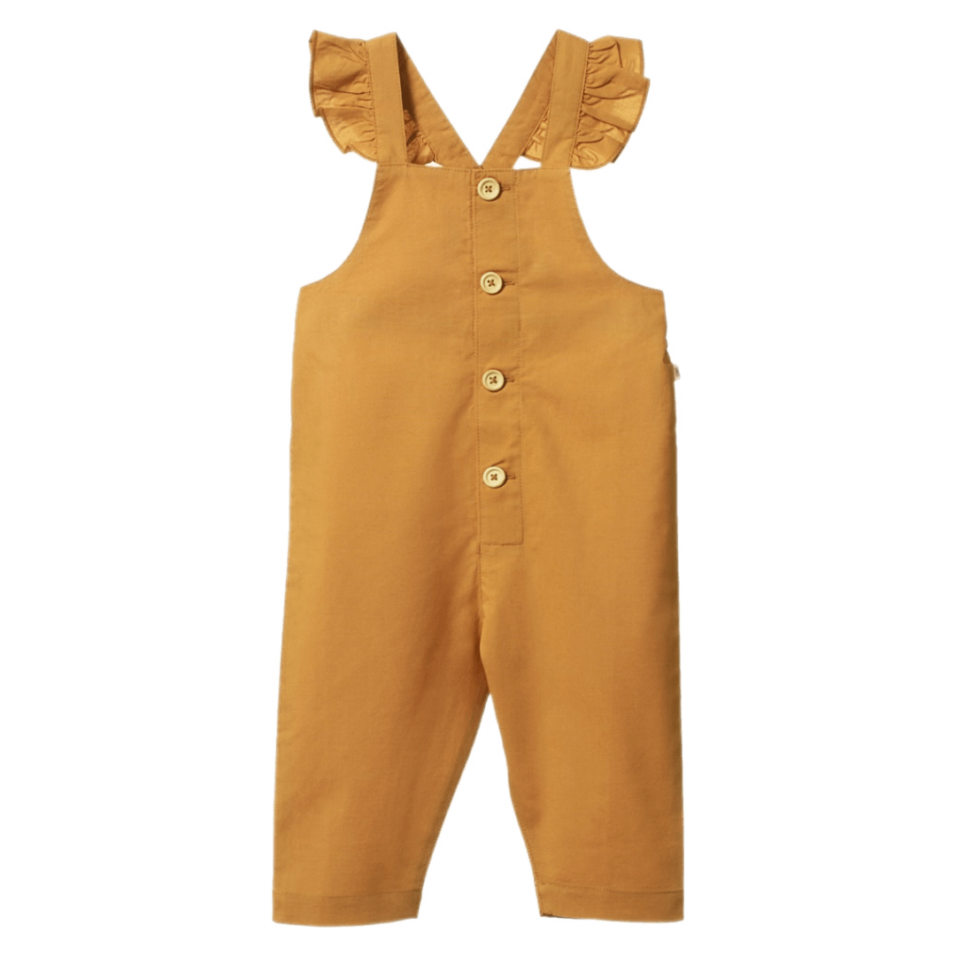 Nature Baby 6-12 Months to 5 Years Orchard Overalls - Straw