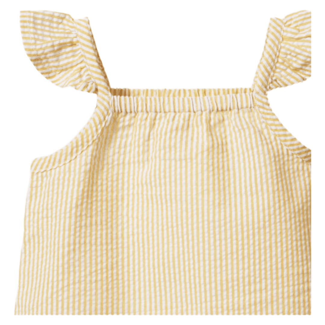 Nature Baby 6-12 Months to 5 Years Petal Top - Golden Stripe