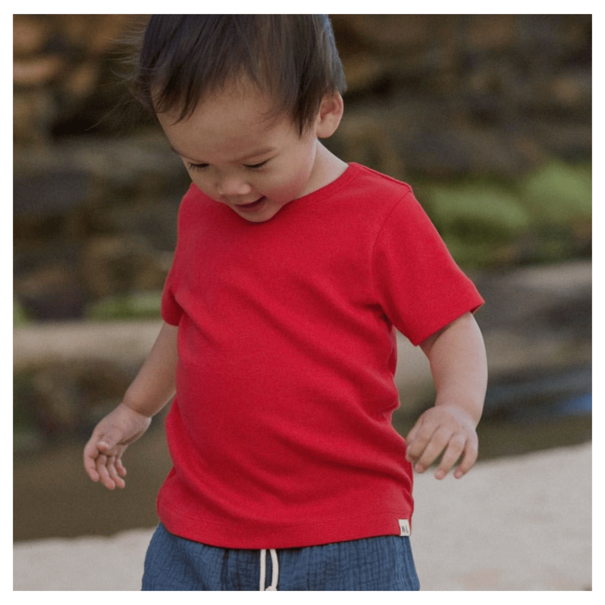 Nature Baby 6-12 Months to 5 Years River Tee - Red