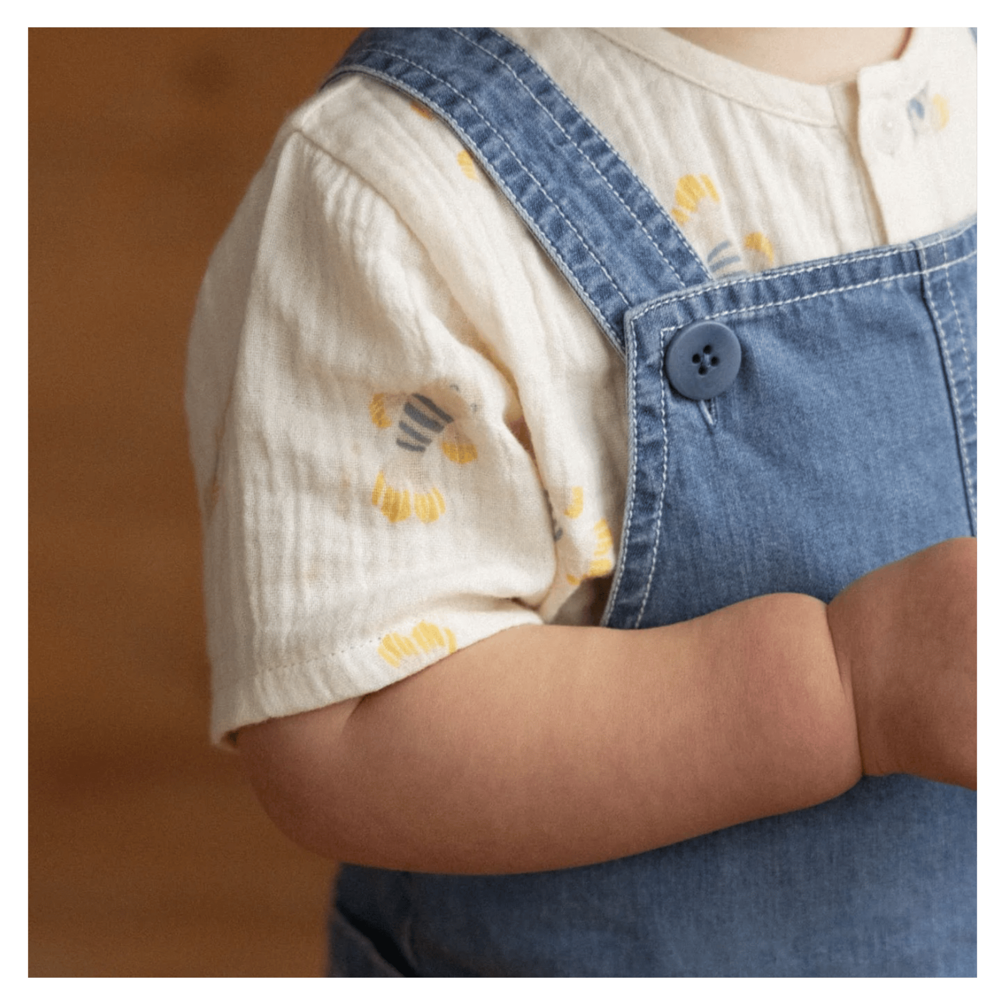 Nature Baby 6-12 Months to 5 Years Short Sleeve Caravan Shirt Muslin - Fish Fable
