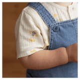 Nature Baby 6-12 Months to 5 Years Short Sleeve Caravan Shirt Muslin - Fish Fable
