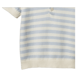 Nature Baby 6-12 Months to 5 Years Stevie Polo - Celestial Blue Sea Stripe