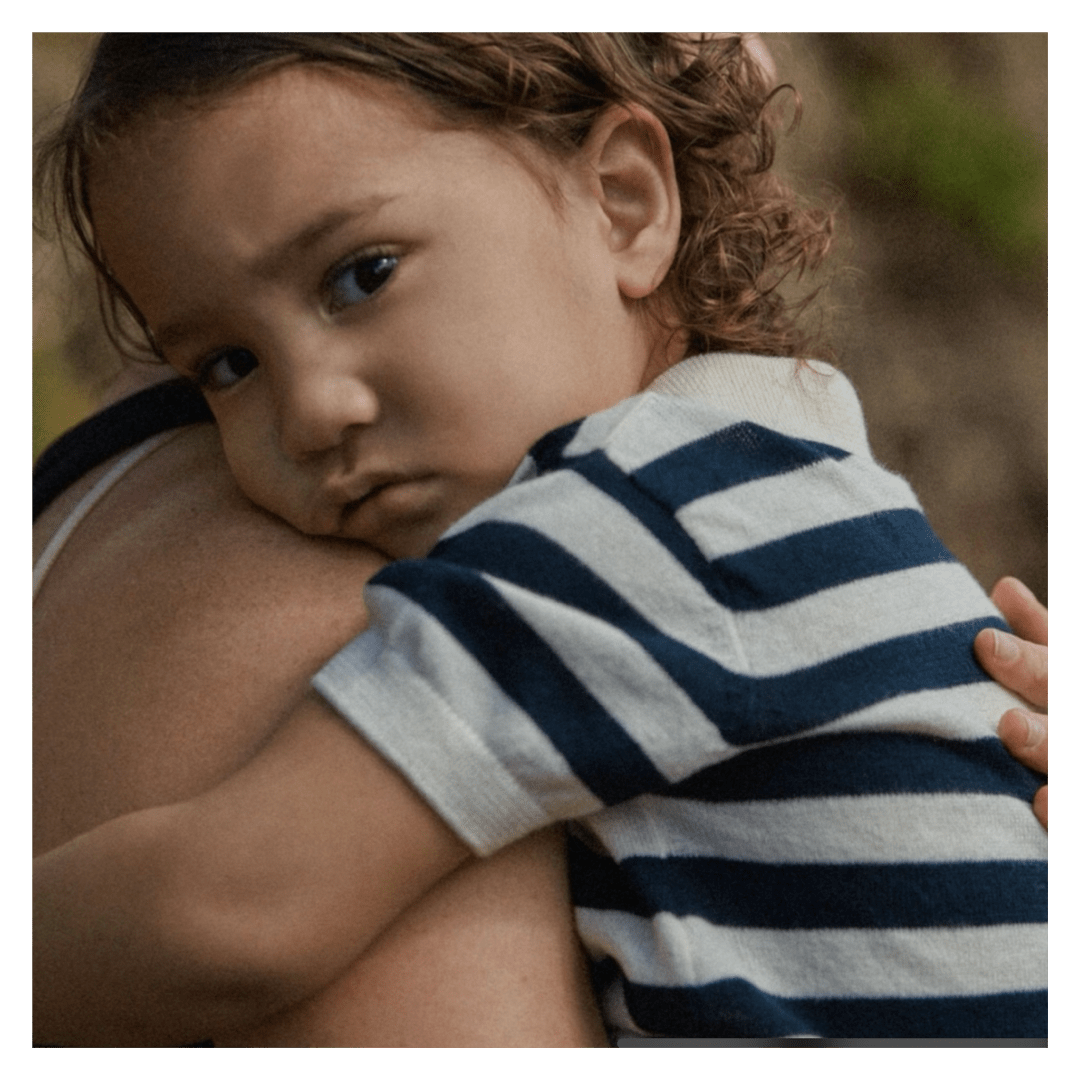Nature Baby 6-12 Months to 5 Years Stevie Polo - Navy Bold Stripe