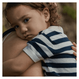 Nature Baby 6-12 Months to 5 Years Stevie Polo - Navy Bold Stripe