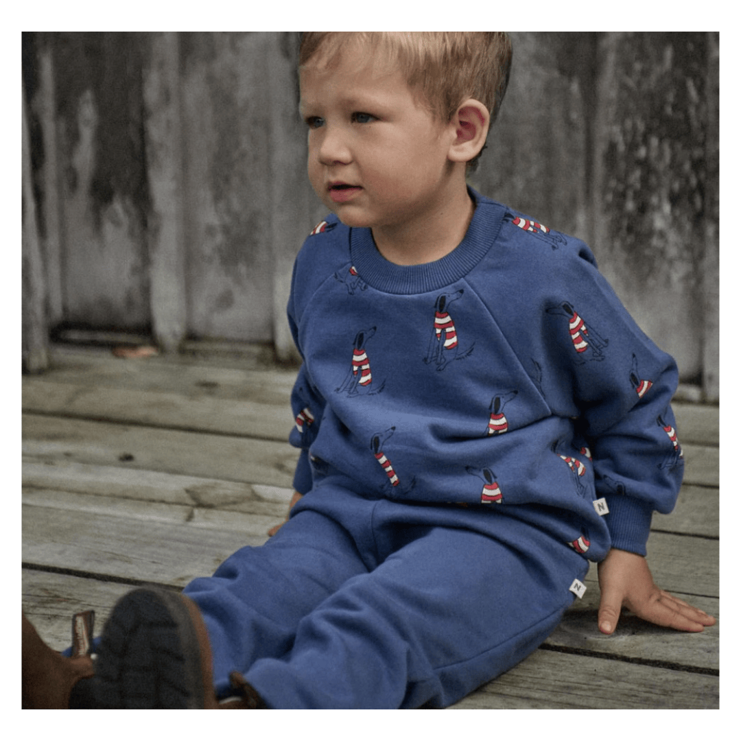 Nature Baby 6-12 Months to 5 Years Sunday Track Pants - Vintage Indigo