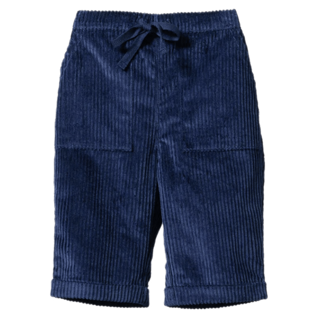 Nature Baby 6-12 Months to 5 Years Teddy Cord Pants - Navy