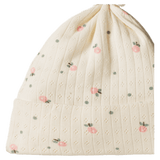 Nature Baby Newborn to 0-6 Months Knotted Beanie Pointelle - Posey Blossom