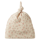 Nature Baby Newborn to 0-6 Months NB Knotted Beanie Pointelle - Dandelion