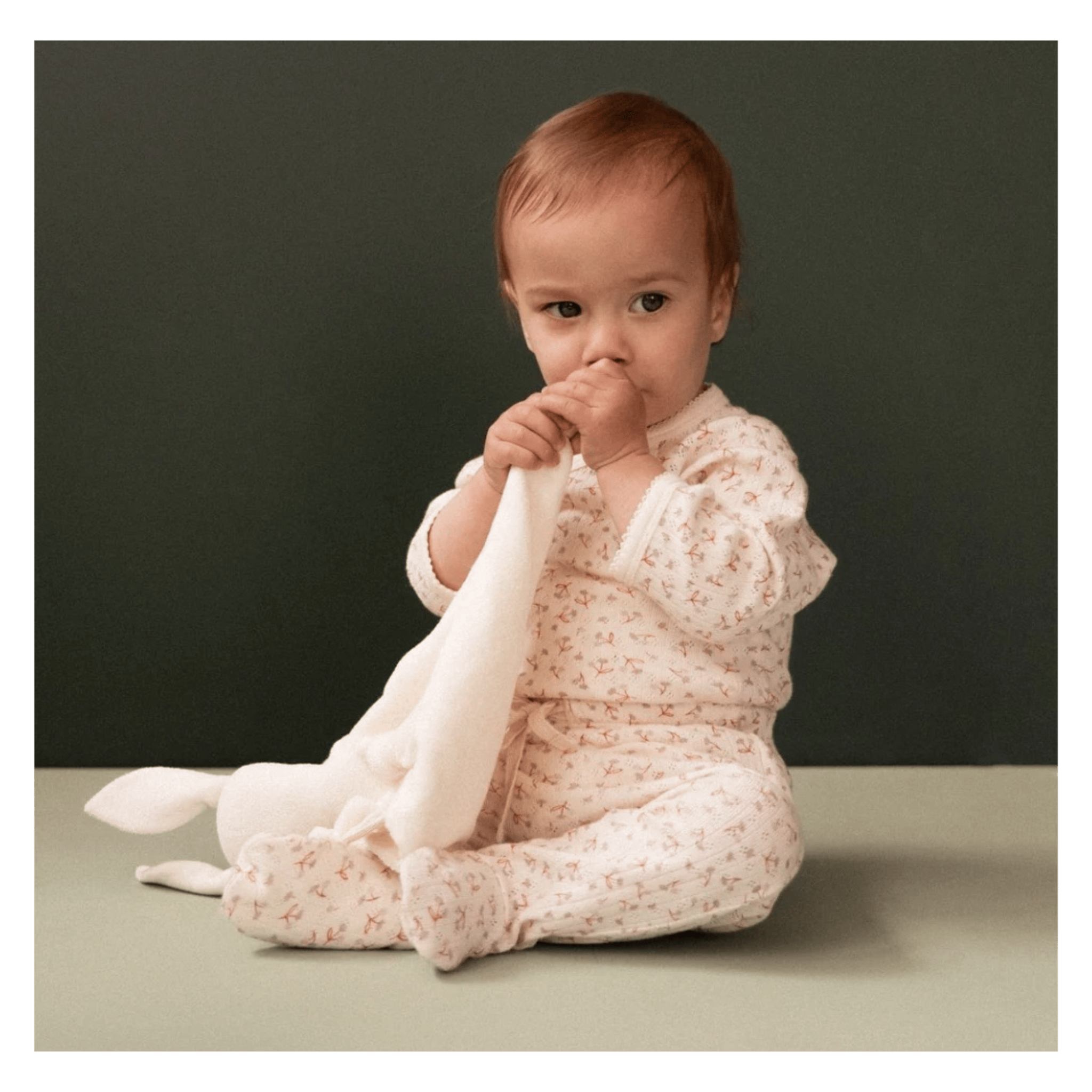 Nature Baby Newborn to 3-6 Months Footed Romper Pointelle - Dandelion