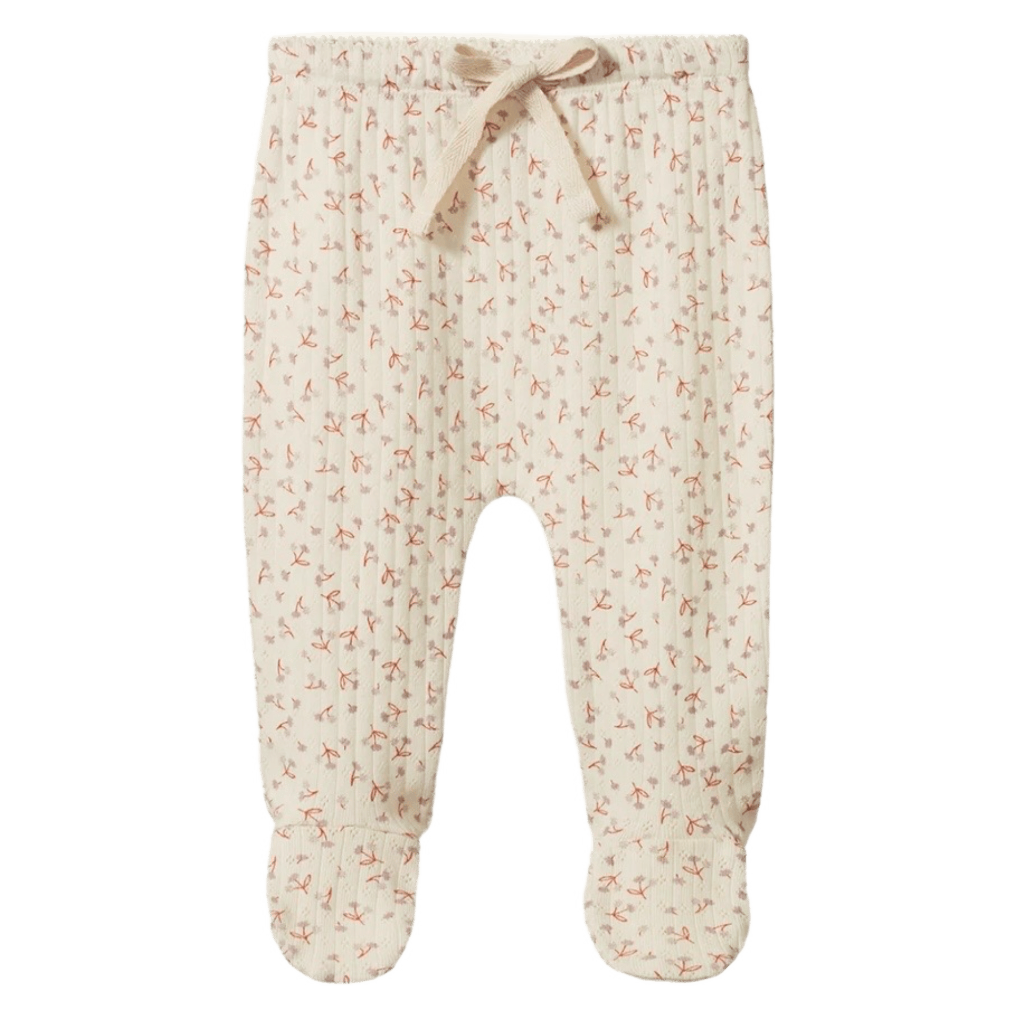 Nature Baby Newborn to 3-6 Months NB Footed Romper Pointelle - Dandelion