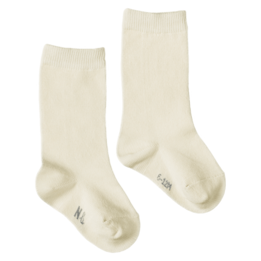 Nature Baby Newborn to 5-6 Years Cotton Socks - Natural