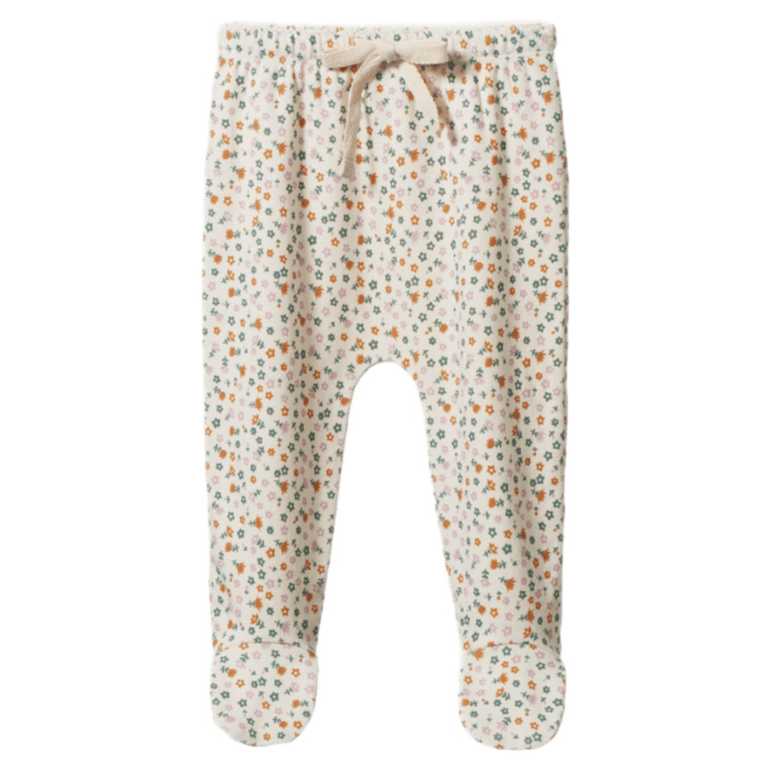 Nature Baby Newborn to 6-12 Months NB Footed Rompers - Pollyanna