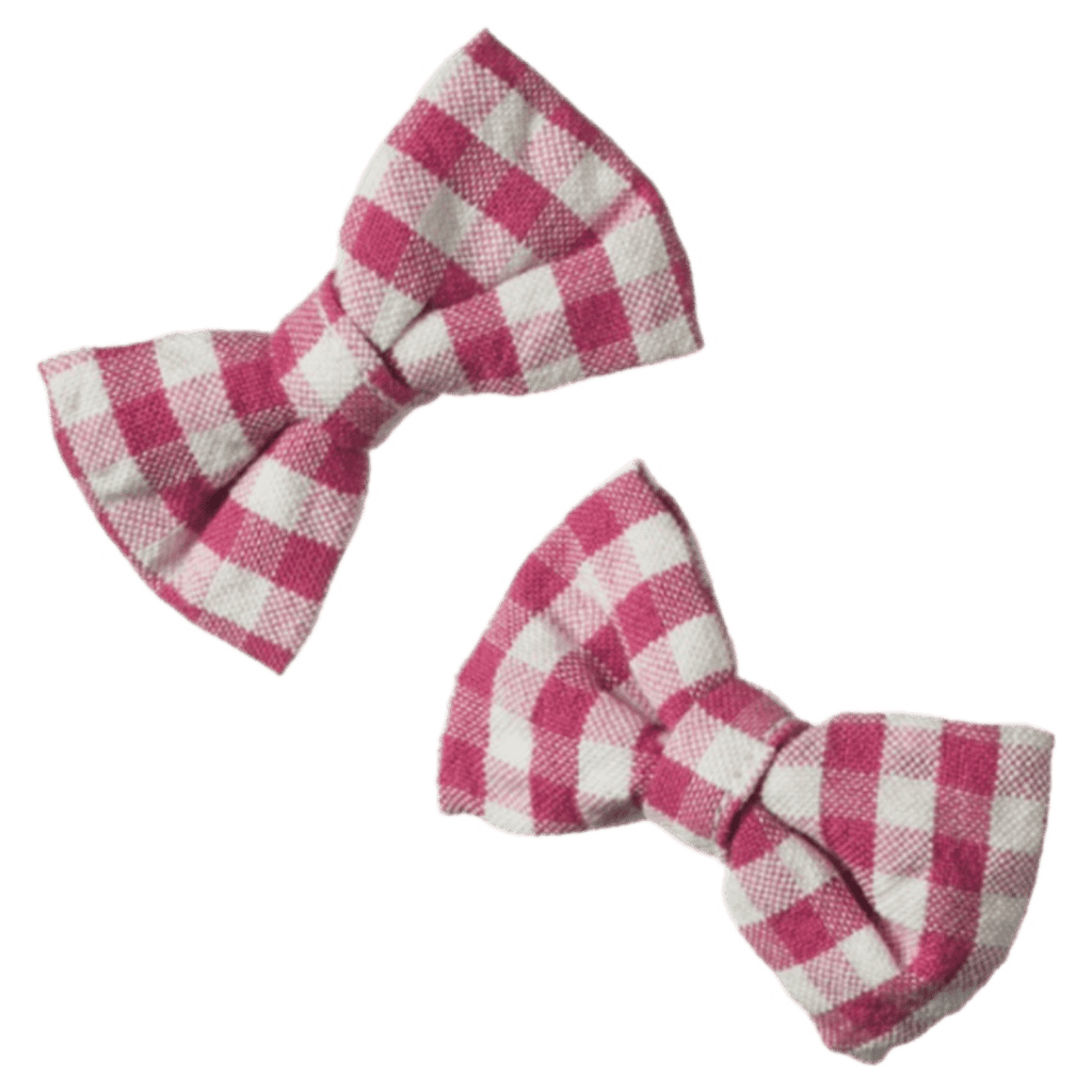 Nature Baby One Size Bow Hair Clips - Jam Check