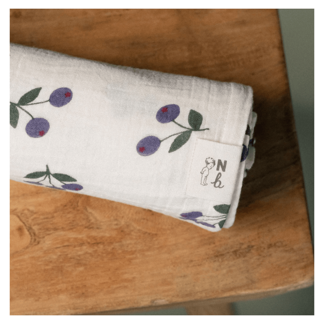 Nature Baby One Size Muslin Wrap - Winter Berry Natural