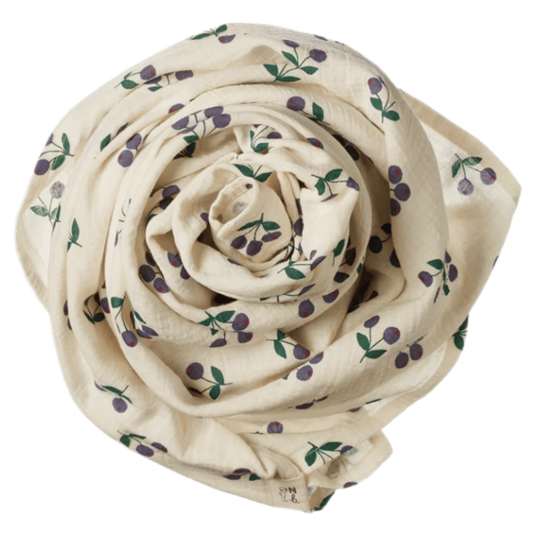 Nature Baby One Size Muslin Wrap - Winter Berry Natural