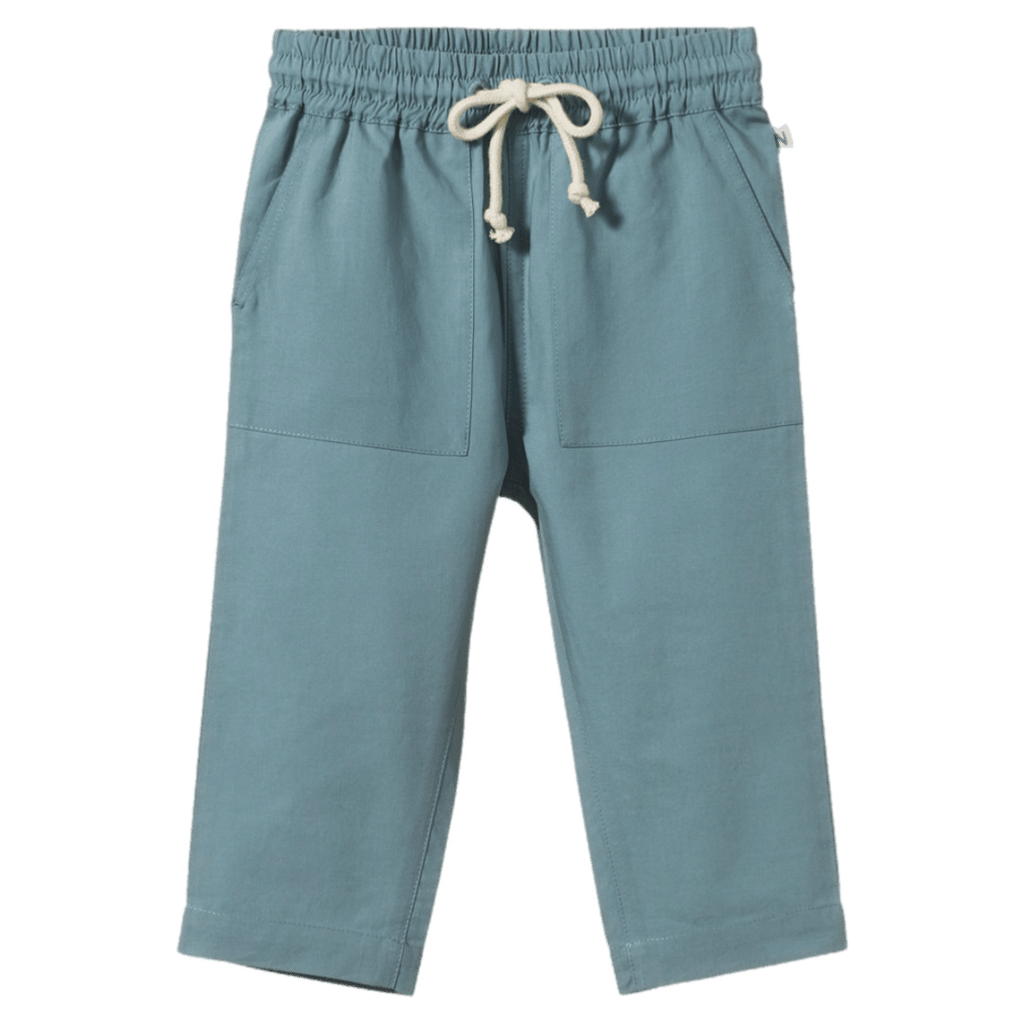 Nature Baby Size 6-12 Months to 4 Years Sailor Pants Canvas - Citadel