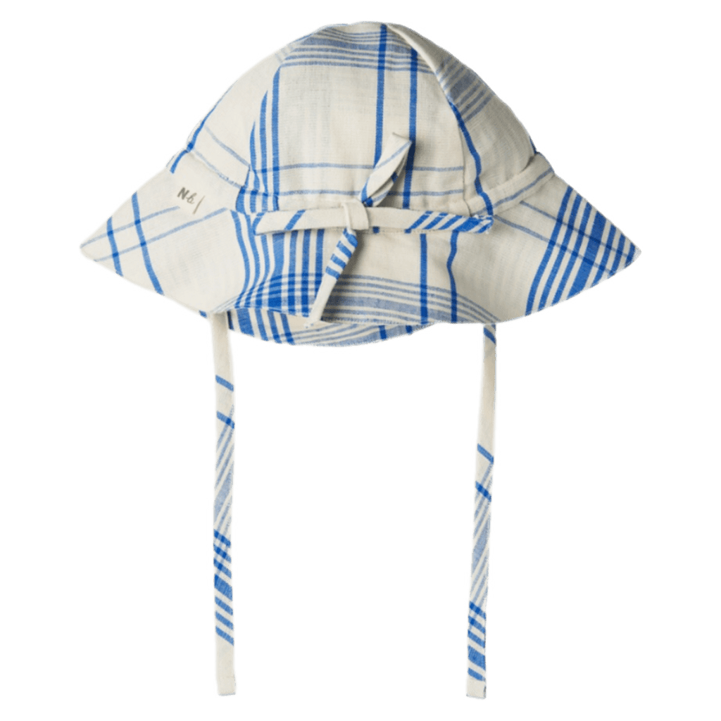 Nature Baby Small, Medium, Large SM Linen Sunhat - Clyde Check