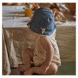 Nature Baby Small to Large Bucket Sunhat Chambray - Sky