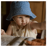 Nature Baby Small to Large Bucket Sunhat Chambray - Sky