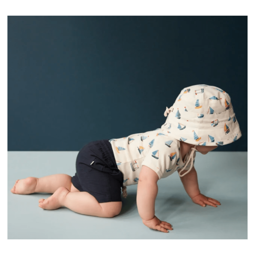 Nature Baby Small to Large Bucket Sunhat - Regatta