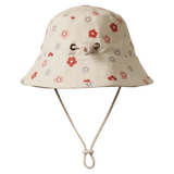 Nature Baby Small to Large SM Bucket Sunhat - Petite Flora Stamp