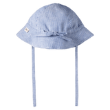 Nature Baby Small to Large SM Sunhat Linen - Blue Stripe