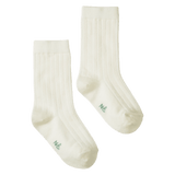 Nature Baby Small to Large Wool Rib Socks - Natural