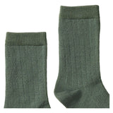 Nature Baby Small to Large Wool Rib Socks - Nettle