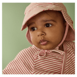 Nature Baby XSmall to Medium Dash Sunhat - Red Pinstripe