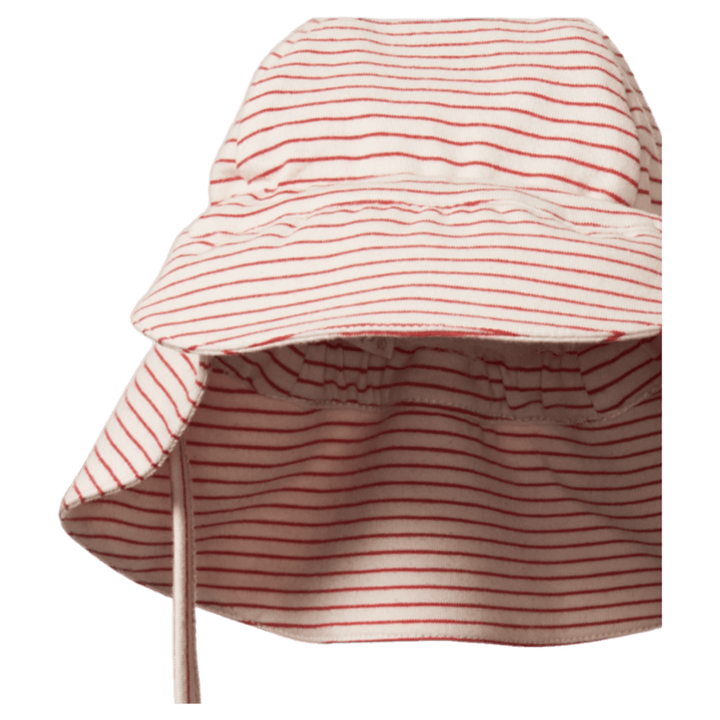 Nature Baby XSmall to Medium Dash Sunhat - Red Pinstripe