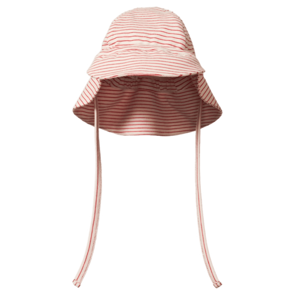 Nature Baby XSmall to Medium XS Dash Sunhat - Red Pinstripe