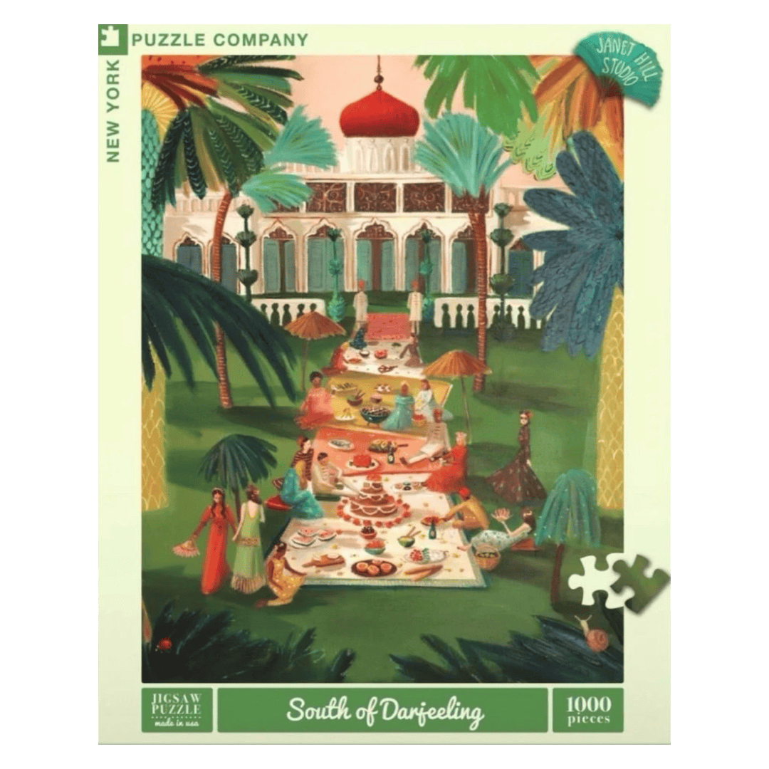 New York Puzzle Company 12 Plus 1000 Pc Janet Hill Puzzle - South of Darjeeling