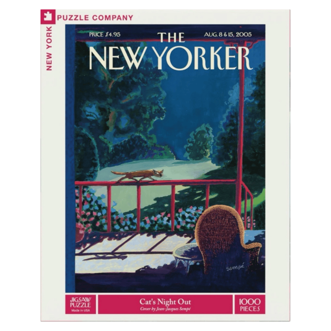 New York Puzzle Company 12 Plus 1000 Pc Puzzle - Cat's Night Out