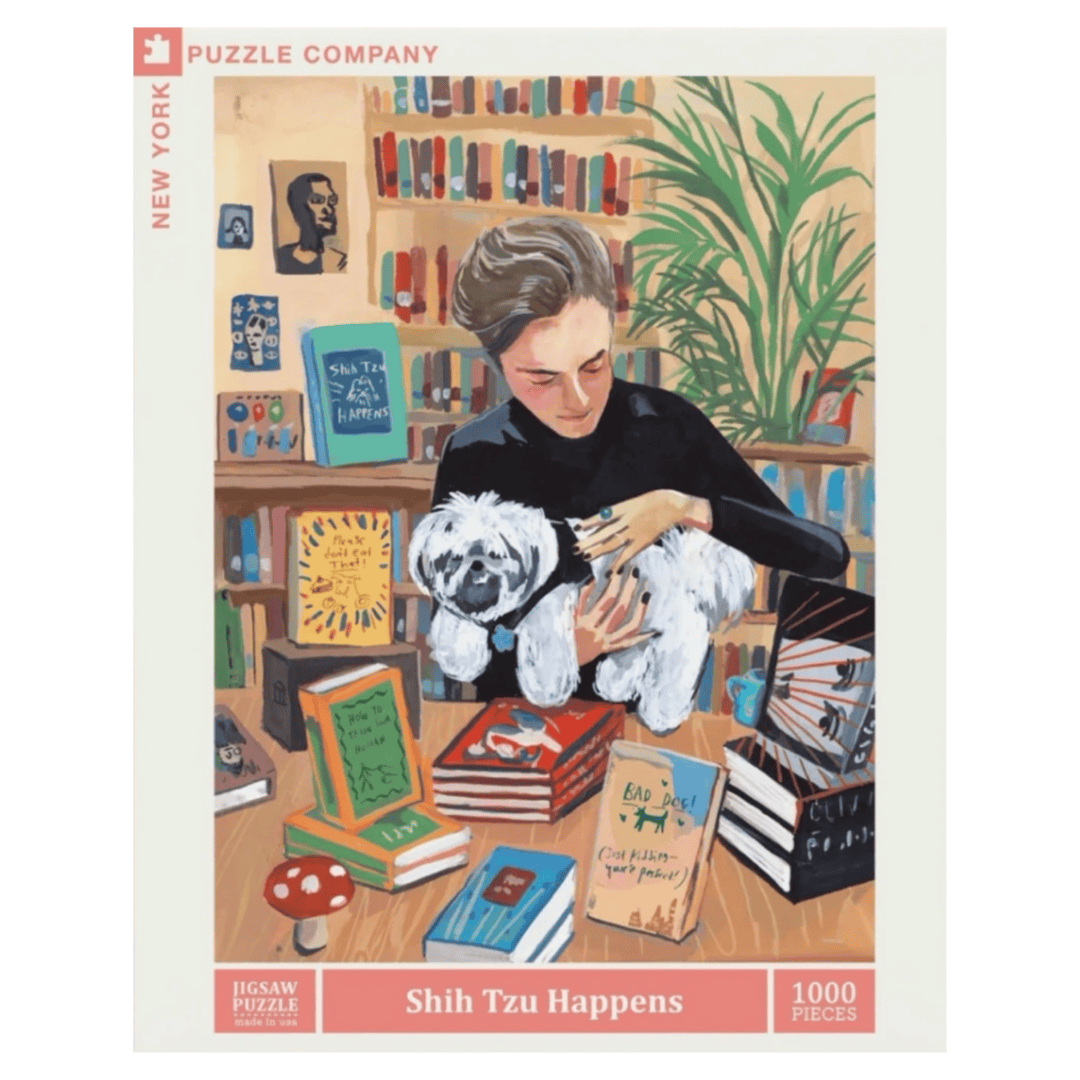 New York Puzzle Company 12 Plus 1000 Pc Puzzle - Shih Tzu Happens