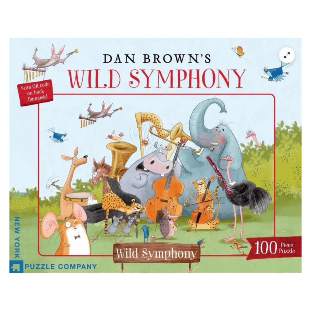 New York Puzzle Company 5 Plus 100 Pc Dan Brown Puzzle - Wild Symphony