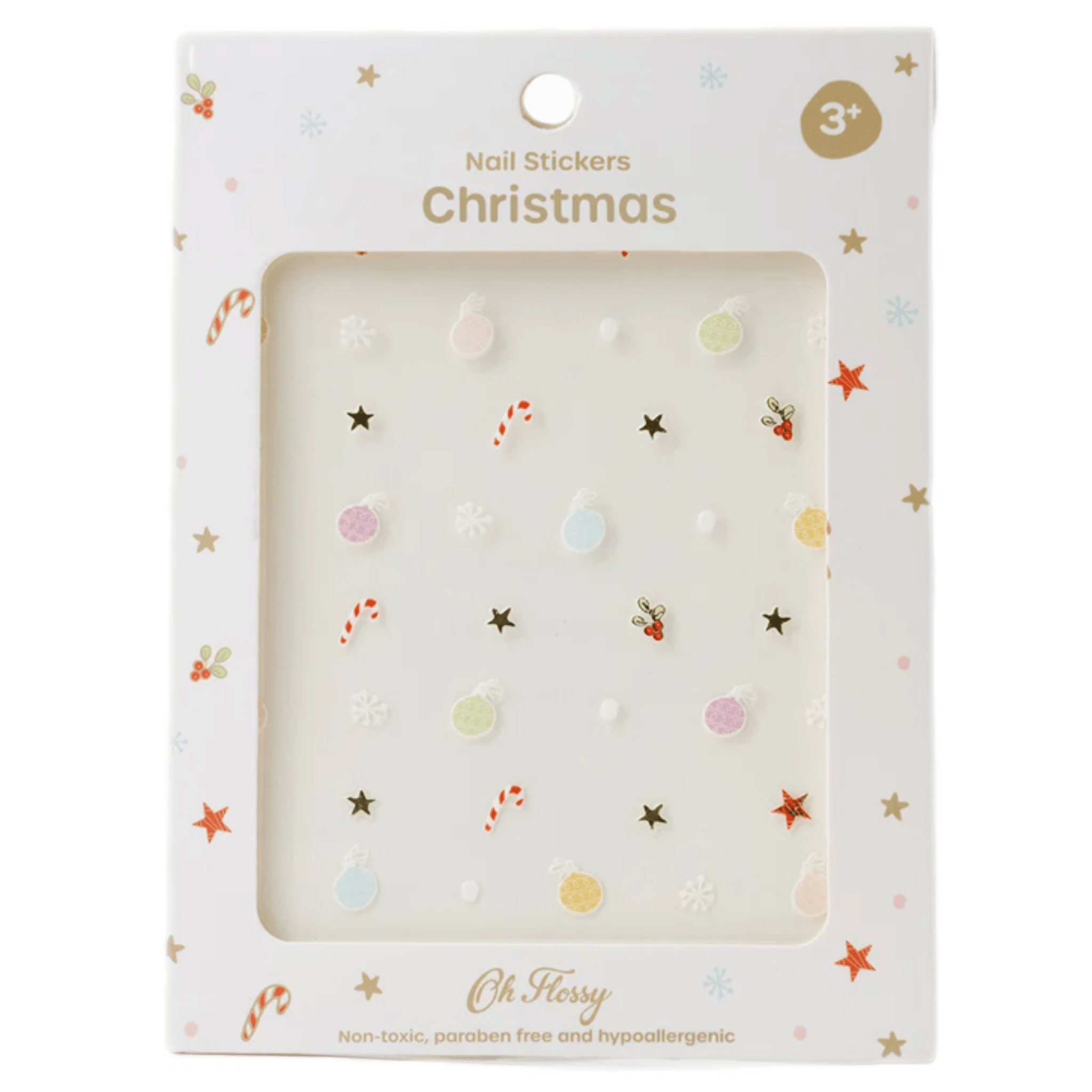 Oh Flossy! 3 Plus Christmas Nail Stickers