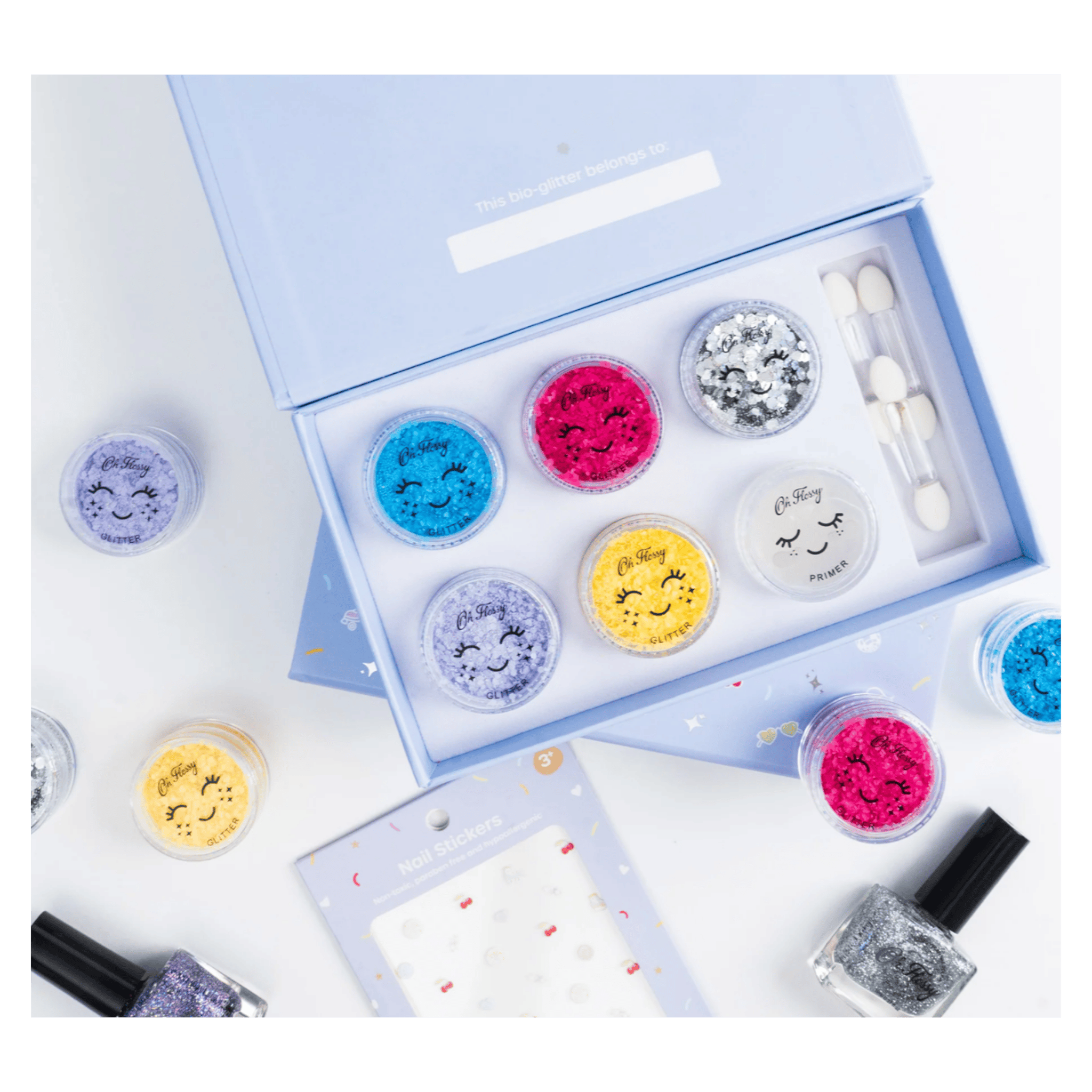 Oh Flossy! 3 Plus Disco Fever Glitter Set