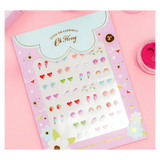 Oh Flossy! 3 Plus Kids Stick-On Earrings