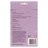 Oh Flossy! 3 Plus Reusable Adhesive Face Paint & Makeup Stencils - Purple
