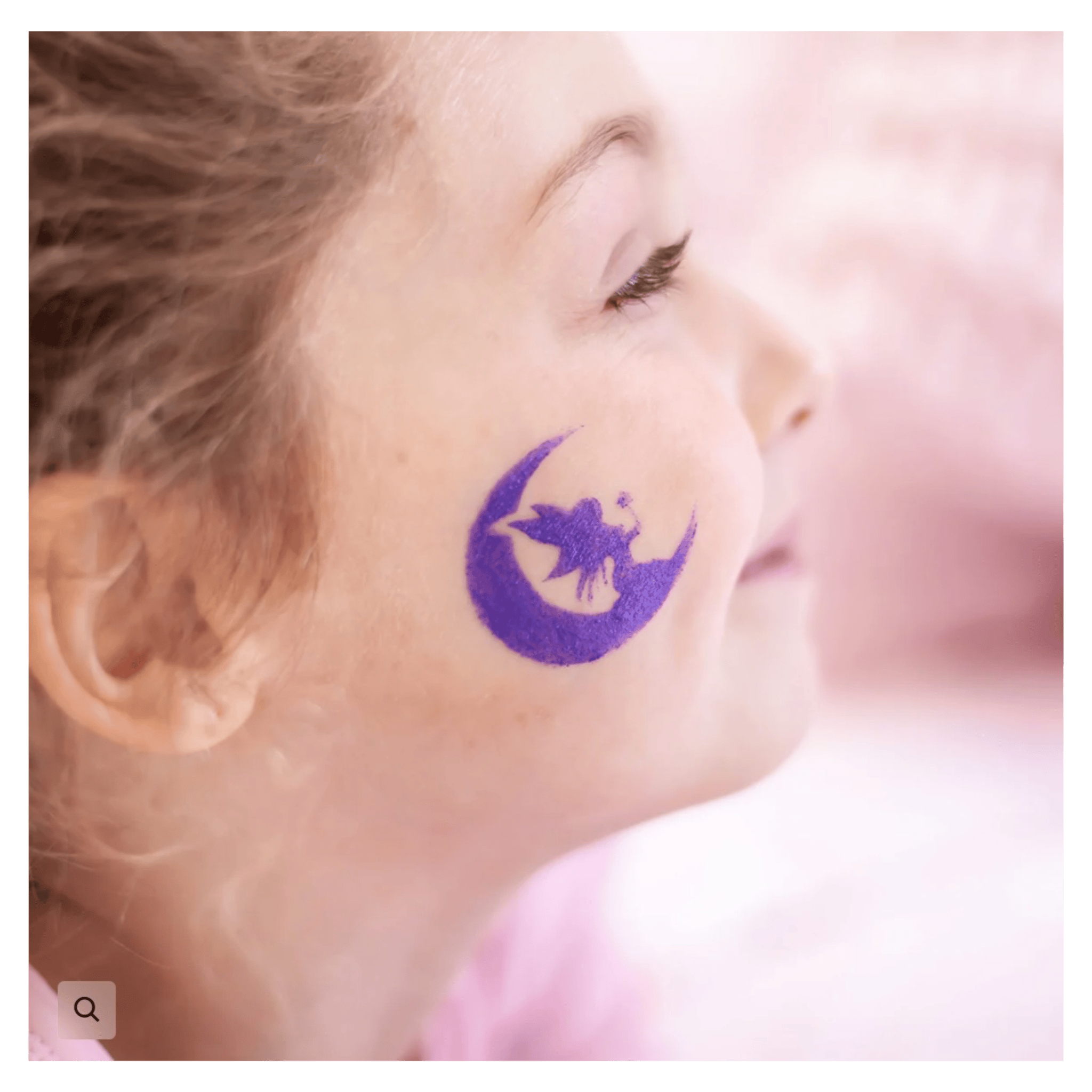 Oh Flossy! 3 Plus Reusable Adhesive Face Paint & Makeup Stencils - Teal