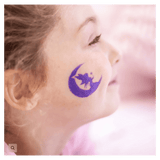 Oh Flossy! 3 Plus Reusable Adhesive Face Paint & Makeup Stencils - Teal