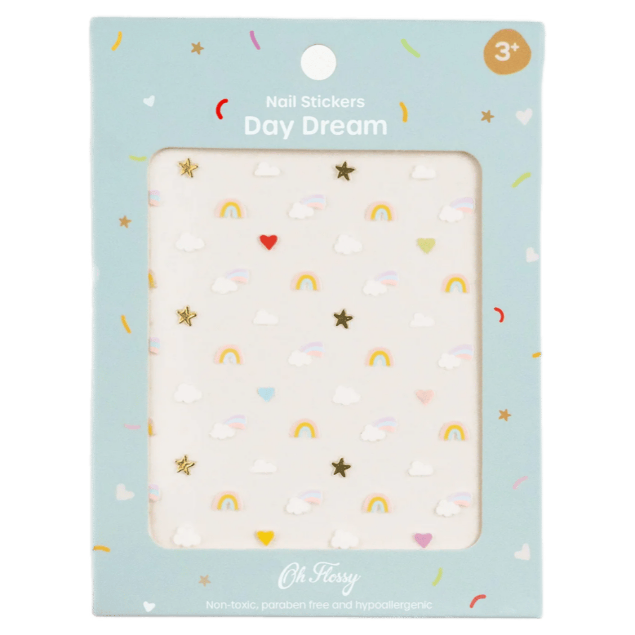 Oh Flossy! 3 Plus Sky Nail Stickers