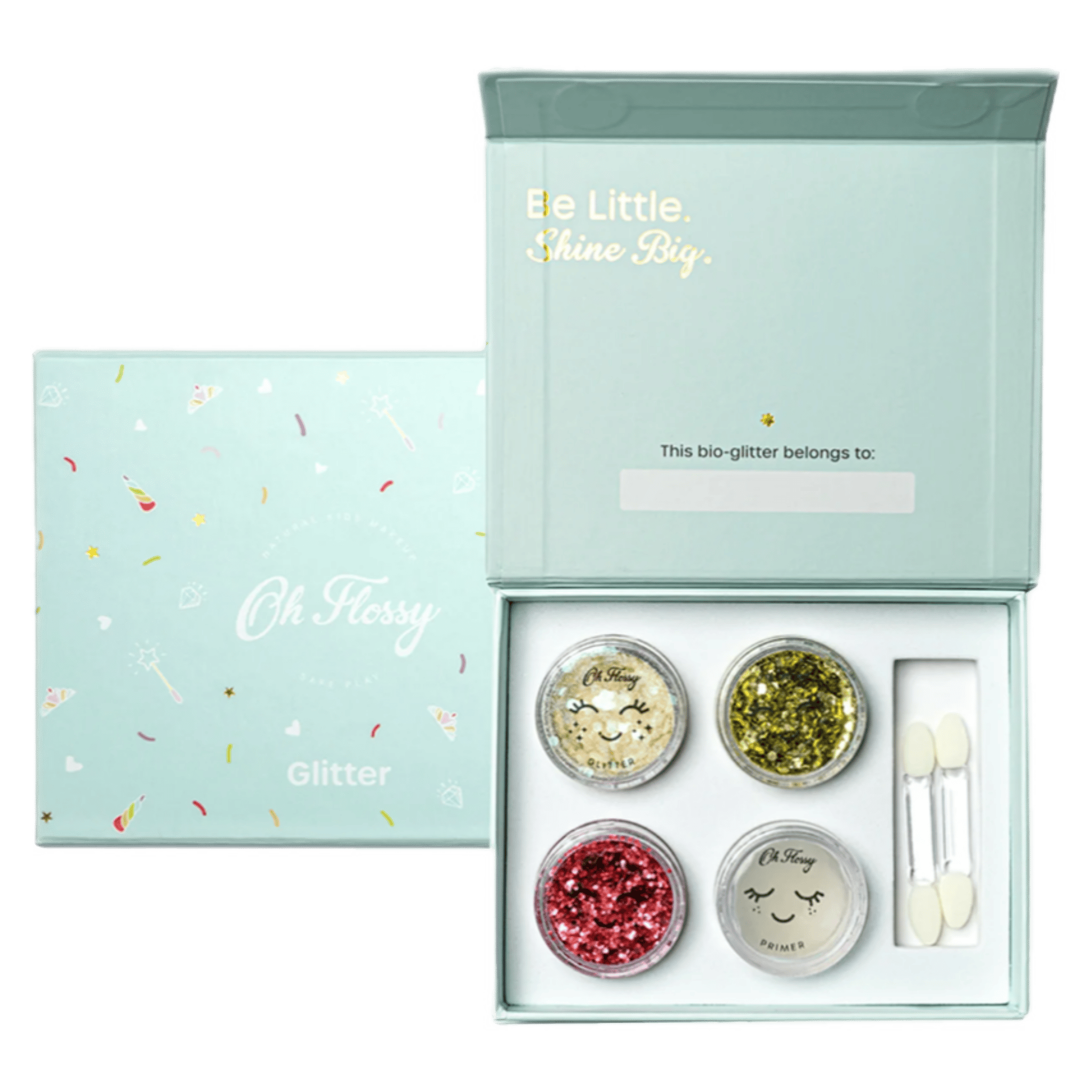Oh Flossy! 3 Plus Sparkly Glitter Set